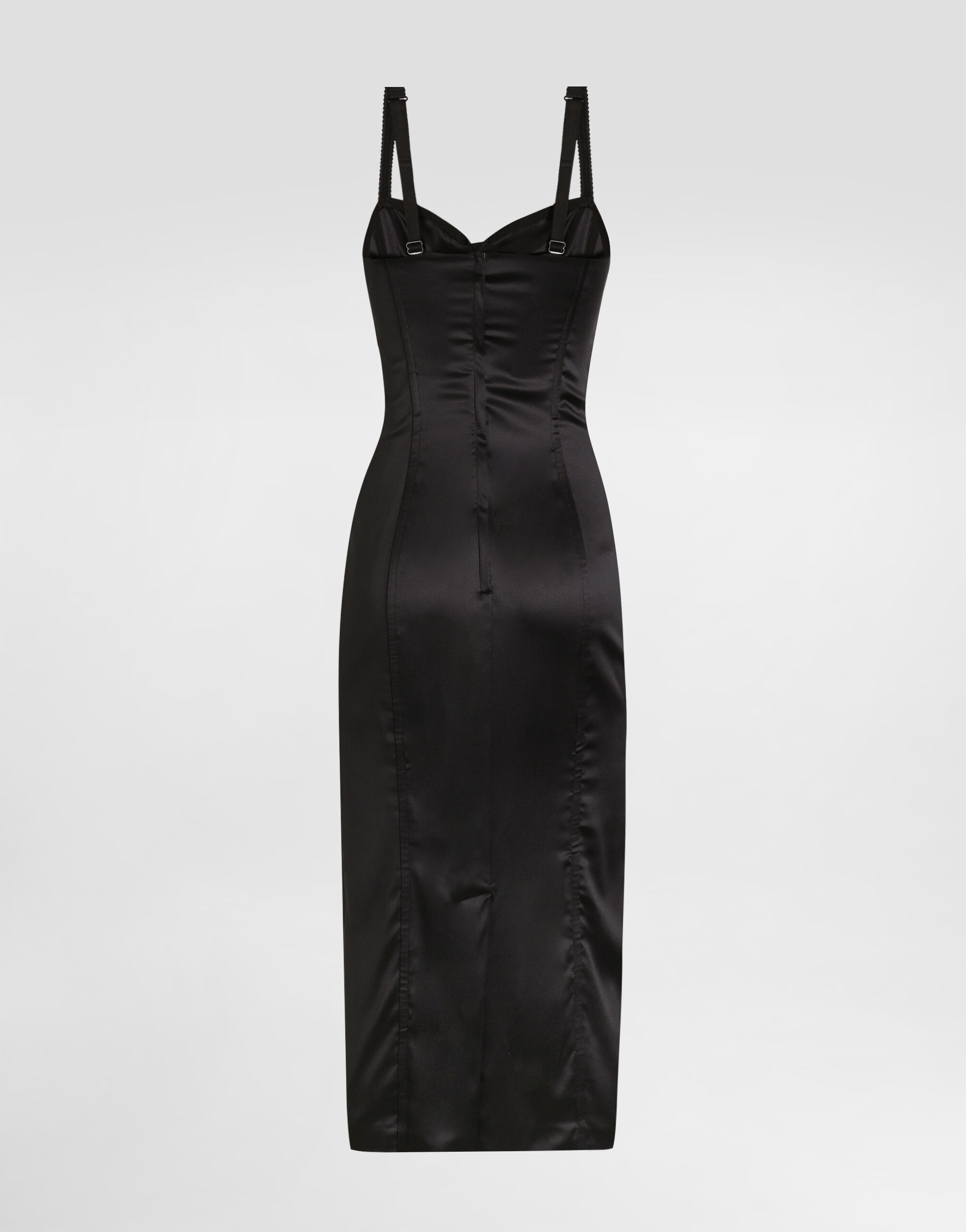 Stretch satin dress - thumbnail 2