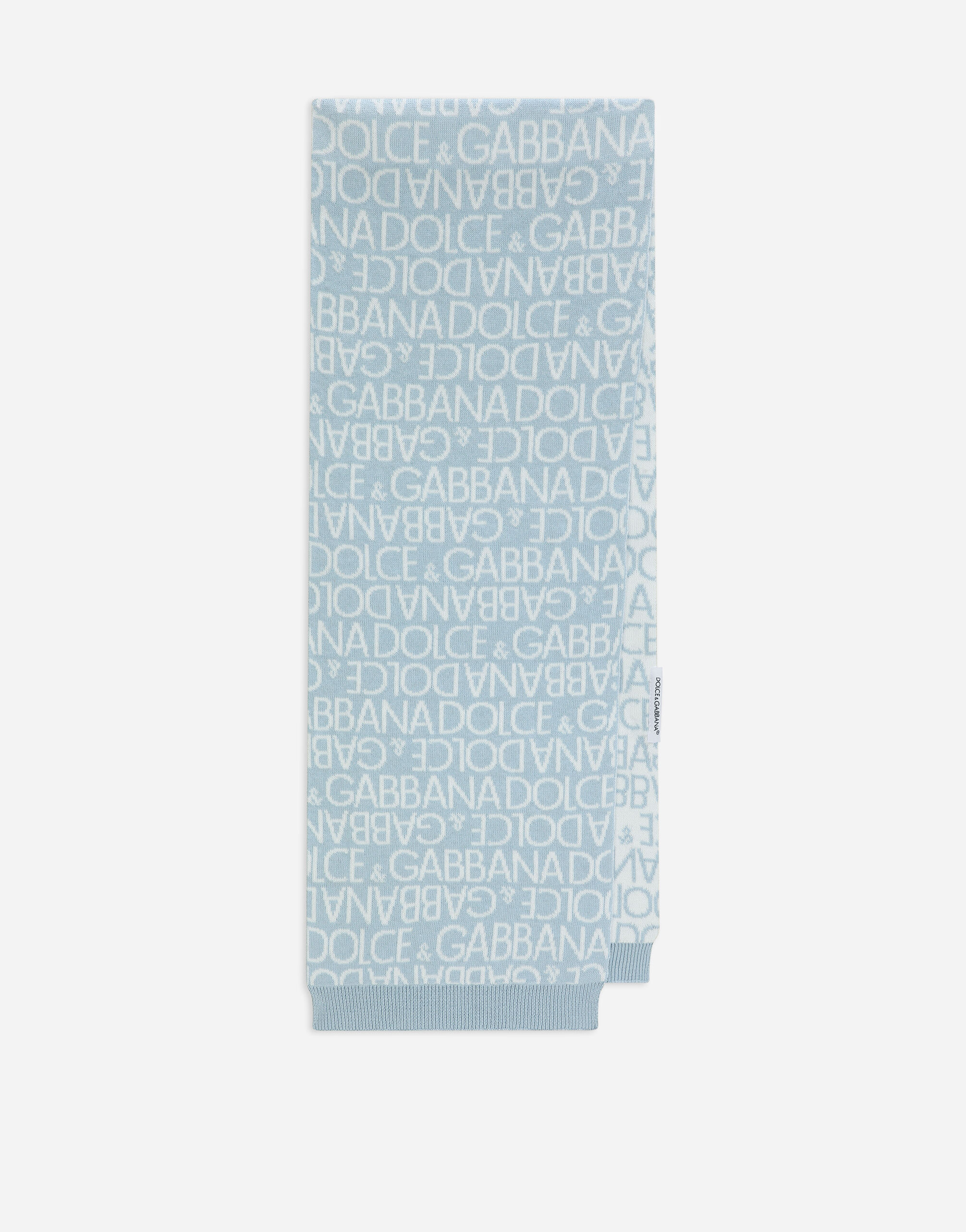 マルチカラーのボーイズ マフラー ニット オールオーバーロゴジャ