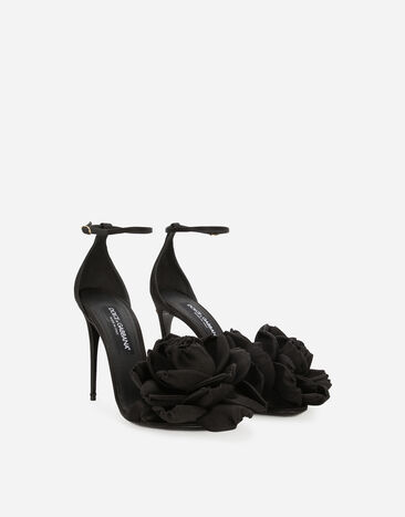 Dolce&Gabbana Satin sandals Black CR1620AR572