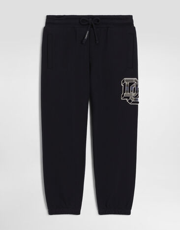 Dolce & Gabbana Fleece trousers with patch  L4JPLTG7P8E