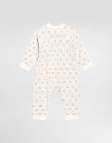 Dolce & Gabbana 2-piece knit gift set with jacquard DG logo and polka dots Multicolor L1JOANFJ7EA
