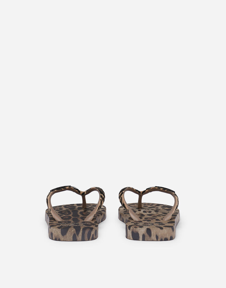 Dolce & Gabbana ドルチェ＆ガッバーナ x ハワイアナス ビーチサンダル レオパードプリント プリ VH0001VH000