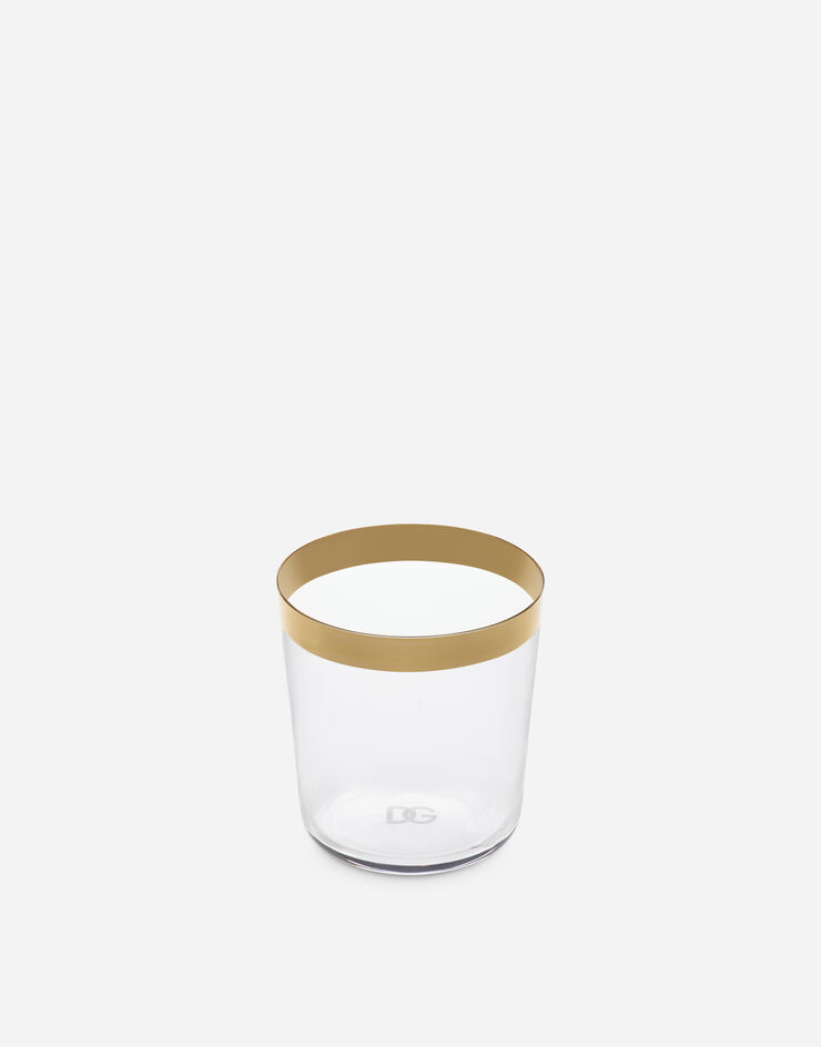 Gold rim glass cups (2)
