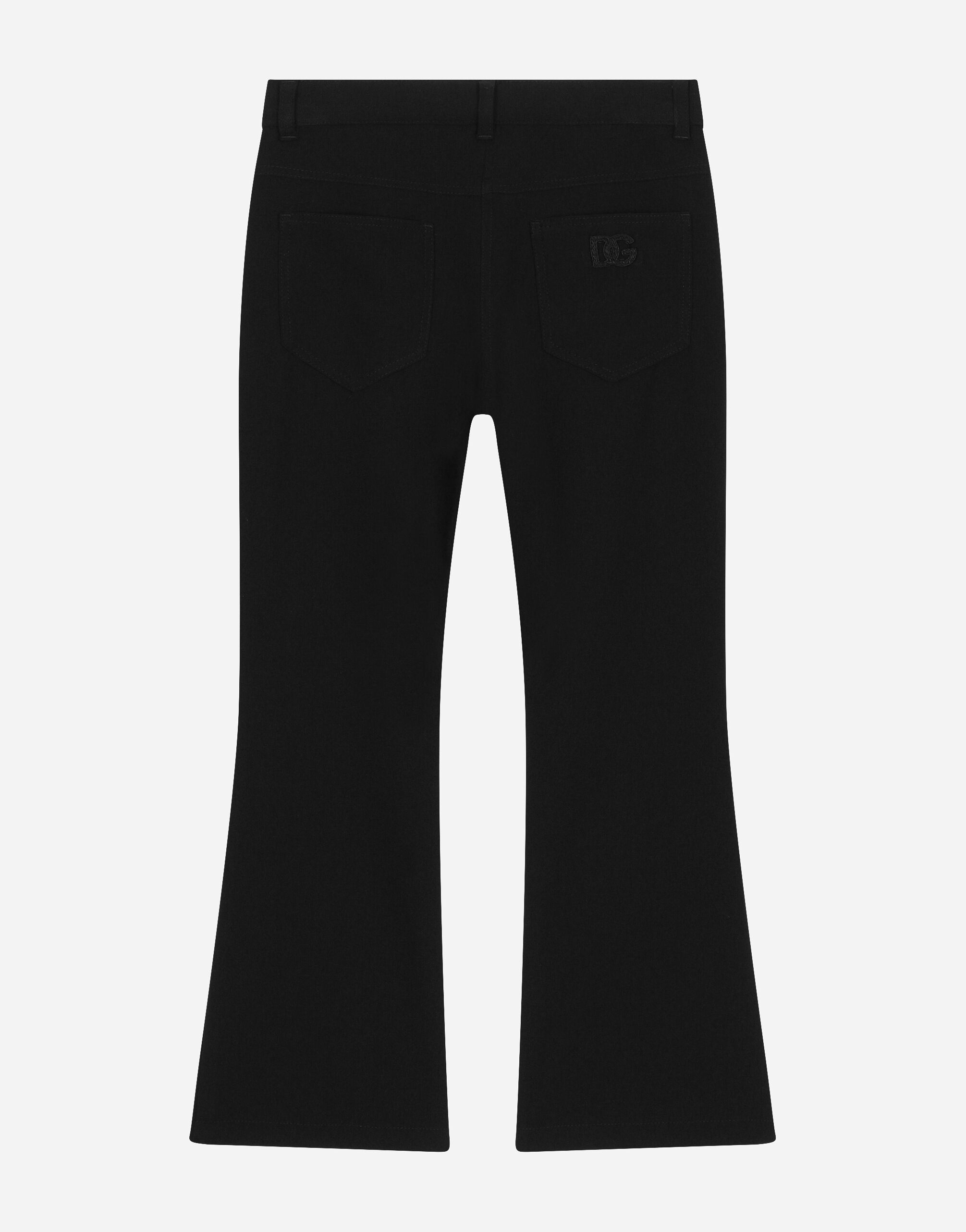 【お試し価格！】 Flared ブラックのガールズ cady logo DG with pants パンツ