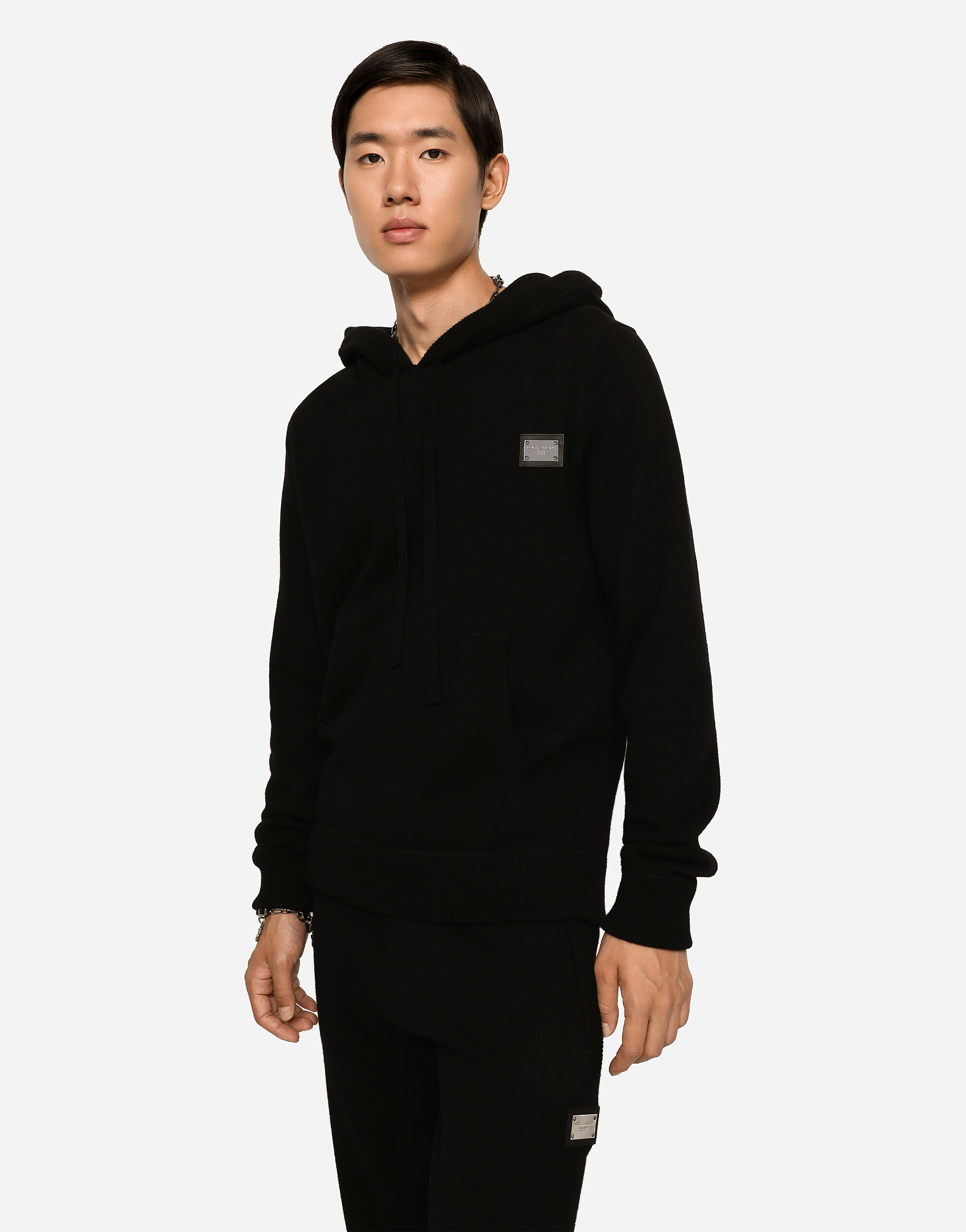 【Dolce Gabbana】FELPA CON CAPPUCCIO◆G9AKPZG7NQI FELPA CON CAPPUCCIO in Black for Men | Dolce&Gabbana®