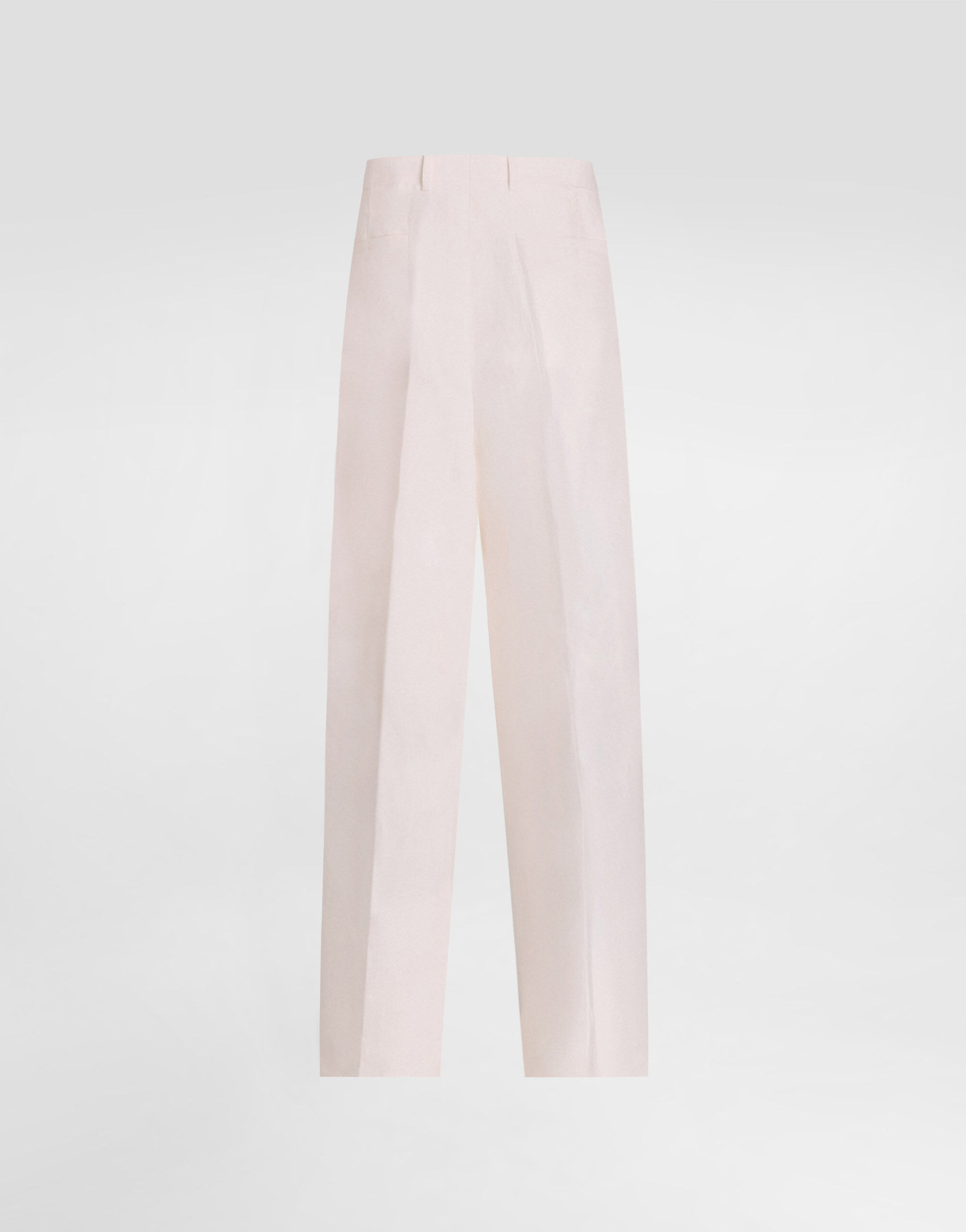 Double-breasted suit in linen canvas in White for Men