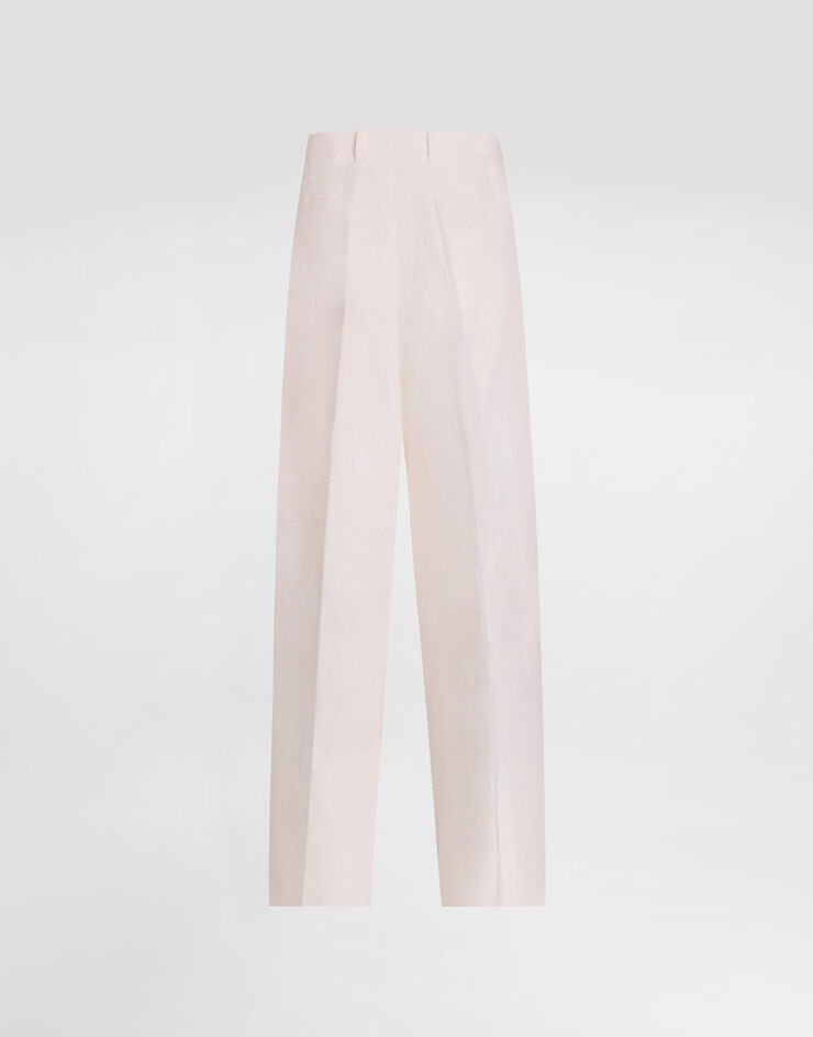 Dolce & Gabbana Double-breasted suit in linen canvas White GK04JTFU4MC