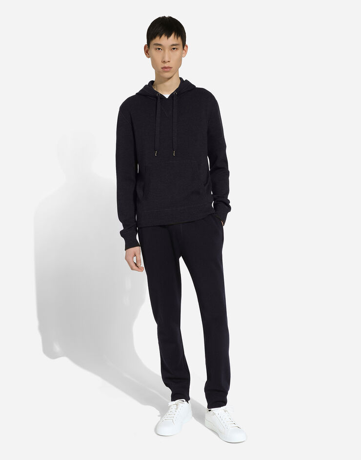 Dolce & Gabbana Pantalón de chándal de cachemira Azul GXU06TJFMCZ