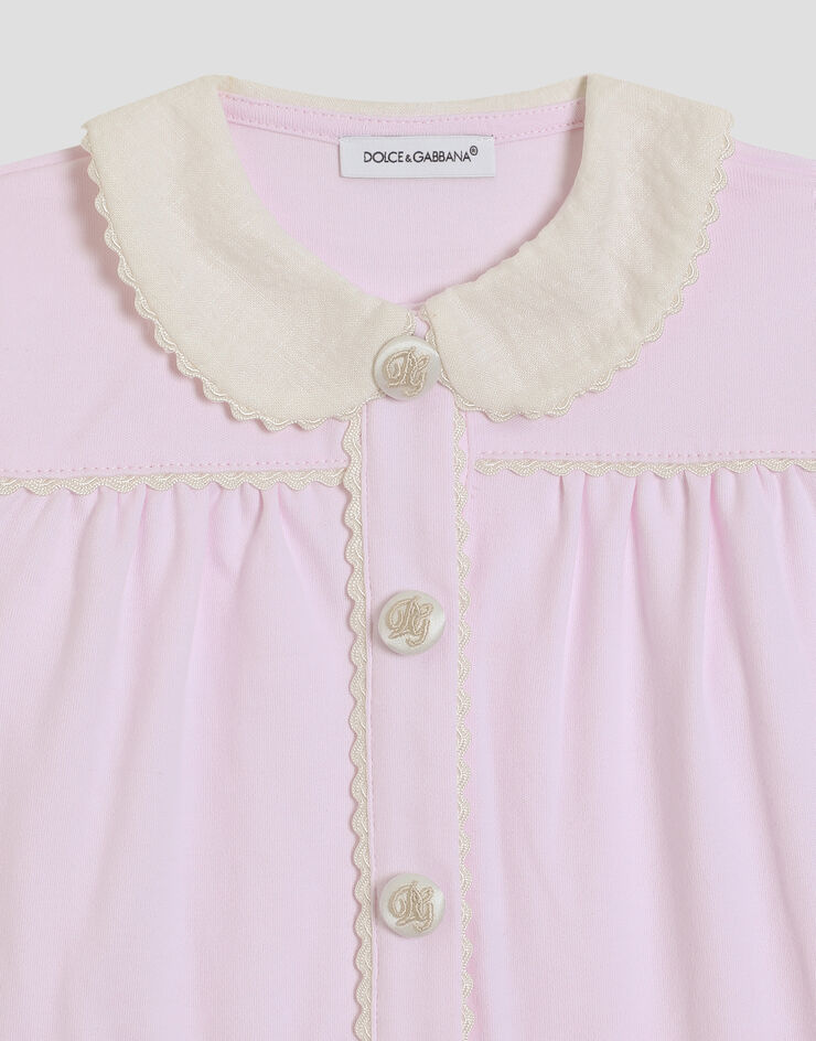 Dolce & Gabbana 3-piece gift set in interlock and linen Pink L2JO5AG7PTG