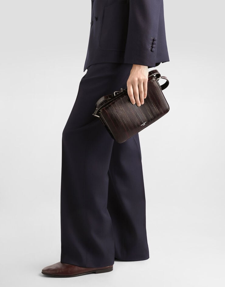 Dolce & Gabbana Marlene eel leather shoulder bag Brown BM2481A8A53