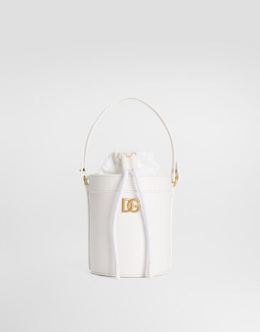 Dolce & Gabbana Nappa calfskin bucket bag White EB0266A1065