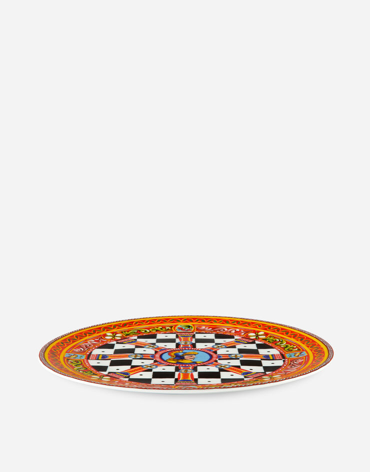 Dolce & Gabbana Сервировочная тарелка из фарфора разноцветный TC0010TCA13