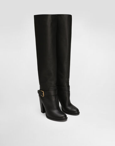Dolce & Gabbana Calfskin boots Black CU1222AO831