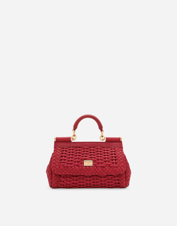 Dolce & Gabbana حقيبة يد Sicily صغيرة أصفر BB6003AW050