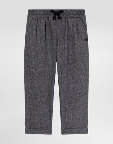 Dolce & Gabbana Wool blend herringbone trousers Multicolor L45P05FCMDE