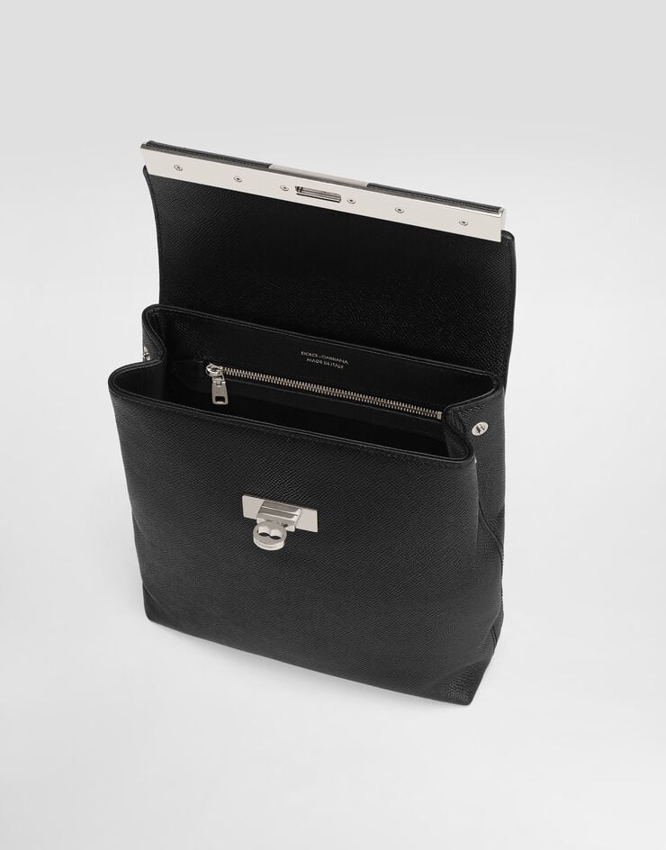 Dolce & Gabbana Marlene alpine calfskin crossbody bag Black BM2482A9AB6