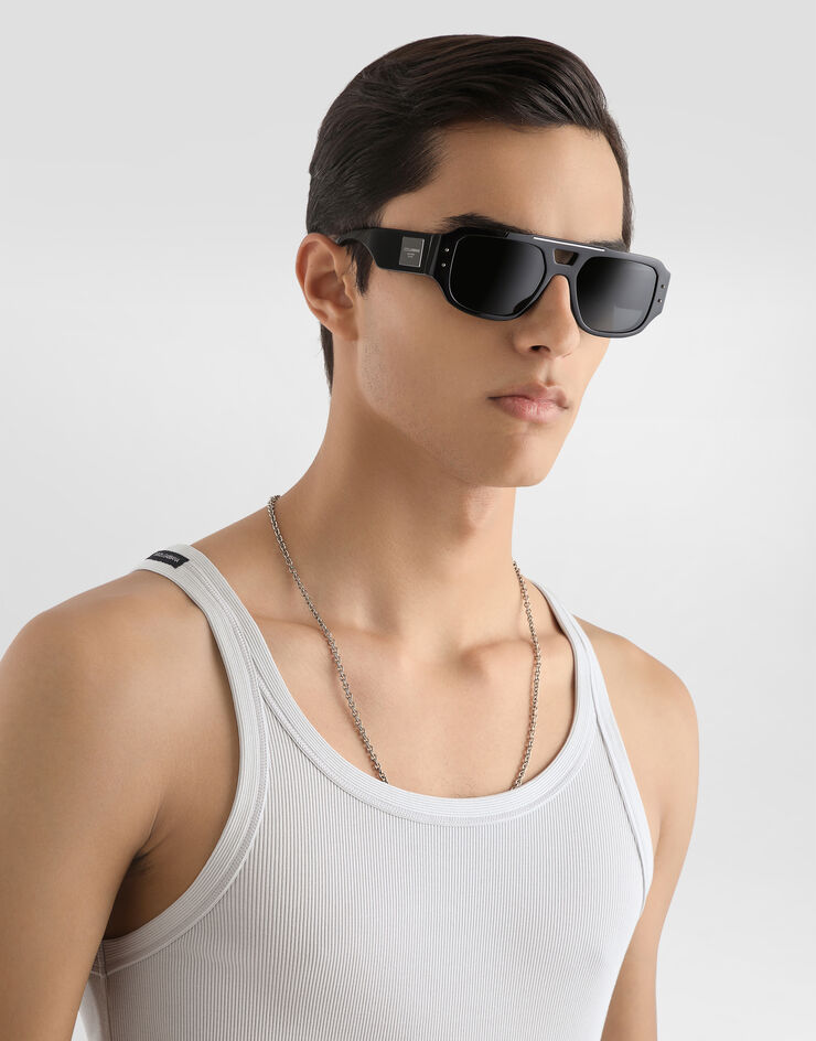 Dolce & Gabbana 코튼 립 탱크탑 Grey G8SY5TFU7AV