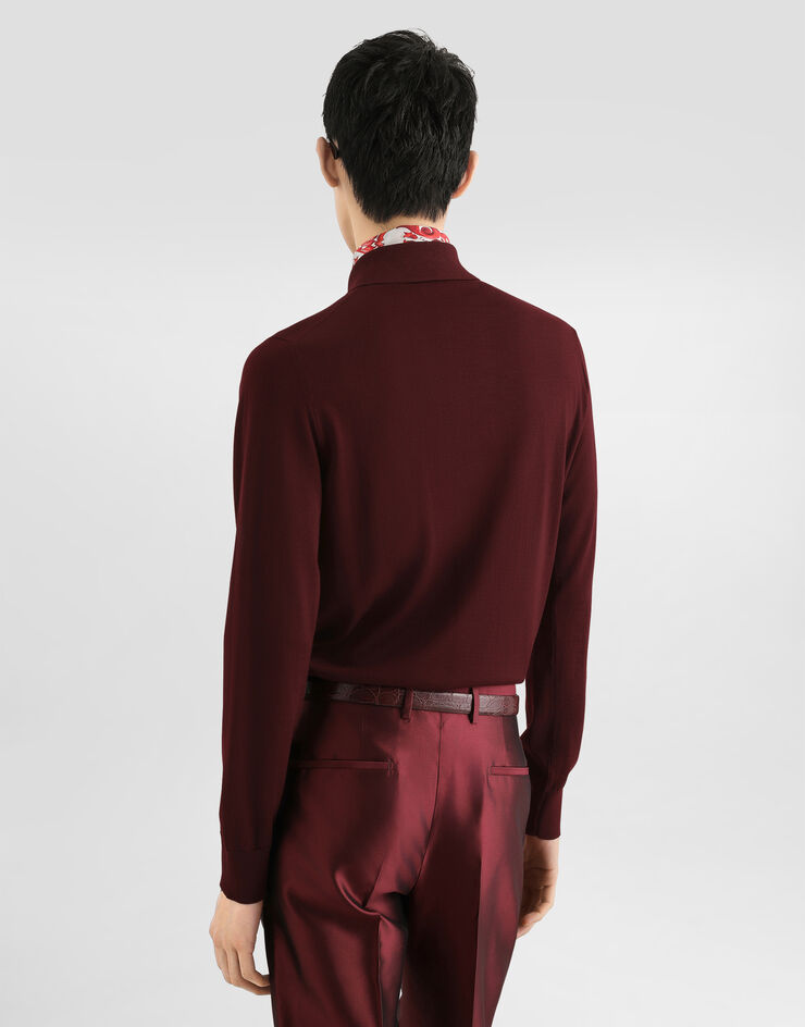 Dolce & Gabbana Knit polo shirt with embroidery  GXZ25ZJDVMS