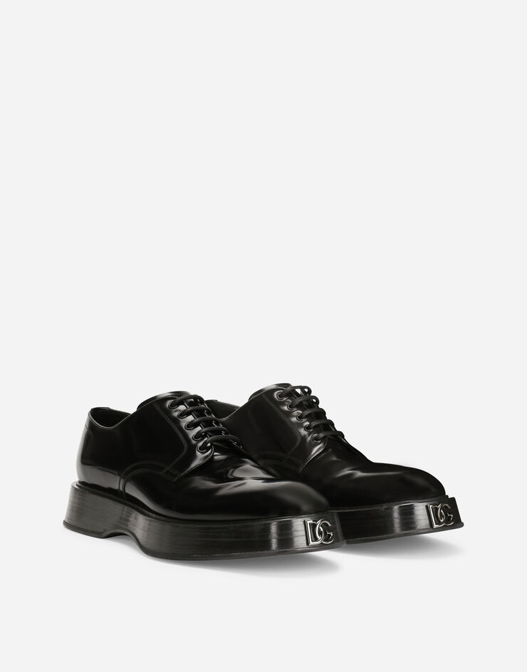 Dolce & Gabbana Brushed calfskin Derby shoes Black A10711A1203