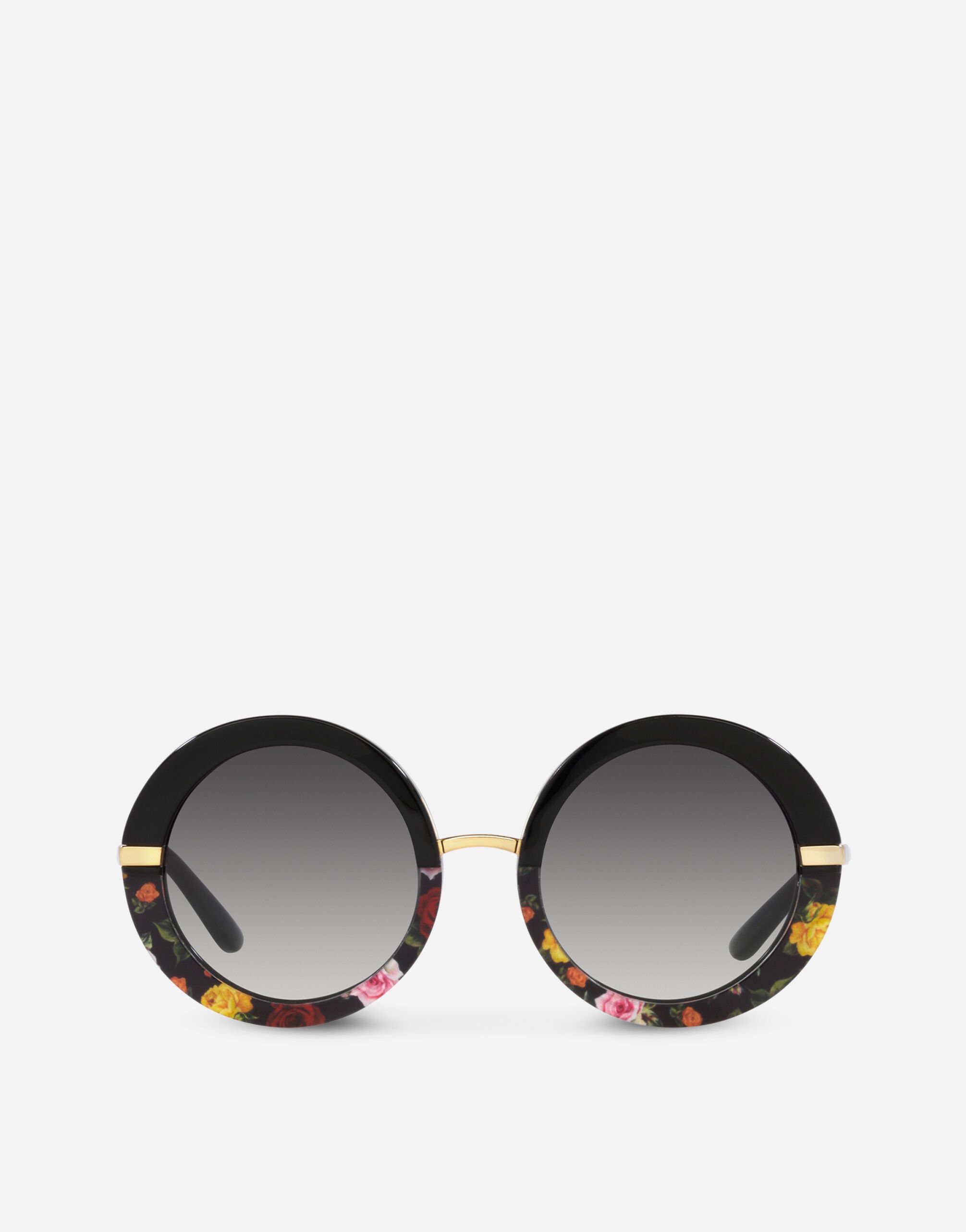 Half print sunglasses in Floral print for Women Dolce Gabbana