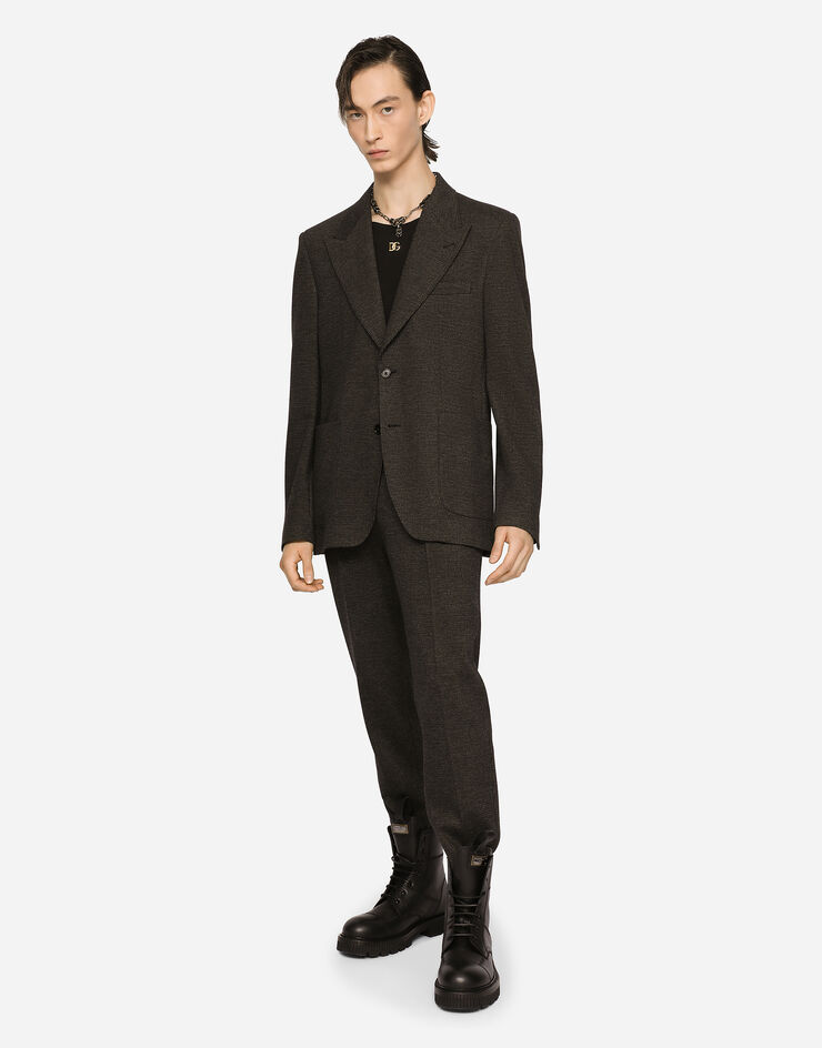 Dolce & Gabbana Glen plaid jersey pants Multicolore GY6UETGF155