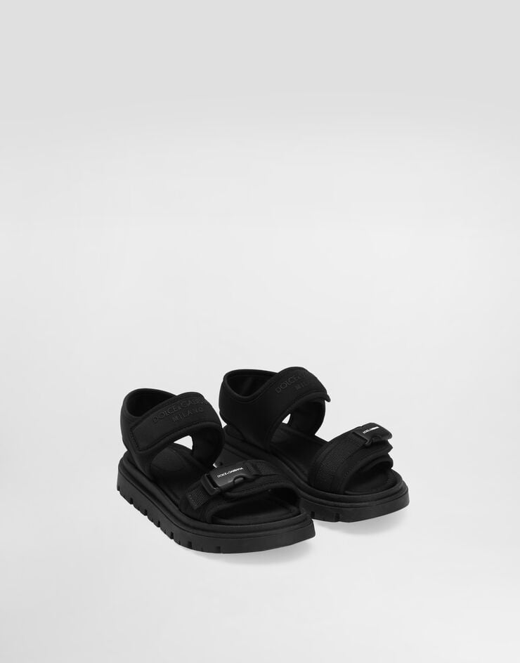 Dolce & Gabbana Sandal with ribbon Black DA5306AW589