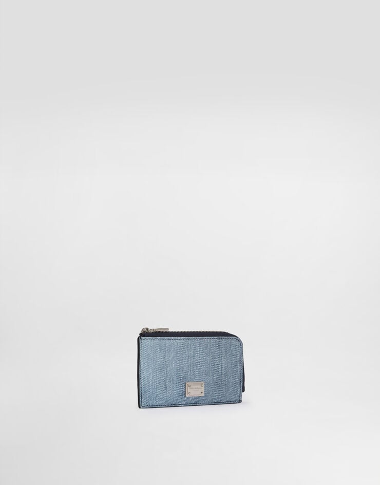 Dolce & Gabbana Nubuck denim card holder Dolce & Gabbana Nubuck denim card holder Denim BP3274AY520