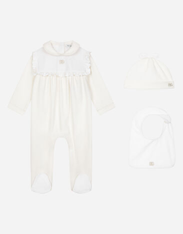Dolce & Gabbana 3-piece branded jacquard and interlock gift set White L11O90G7N3H