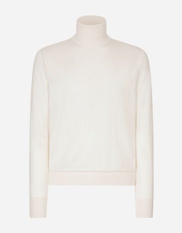Dolce & Gabbana Cashmere and silk turtle-neck sweater Black GXL30TJAWM9