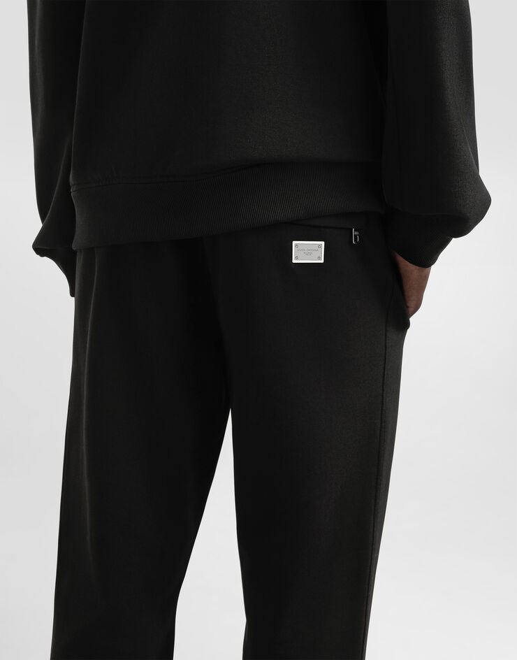 Dolce & Gabbana Stretch jersey jogging pants with tag Black GP07TTG7N7B