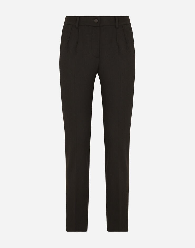 Dolce & Gabbana Stretch wool pants Black FTAMUTFUCCS