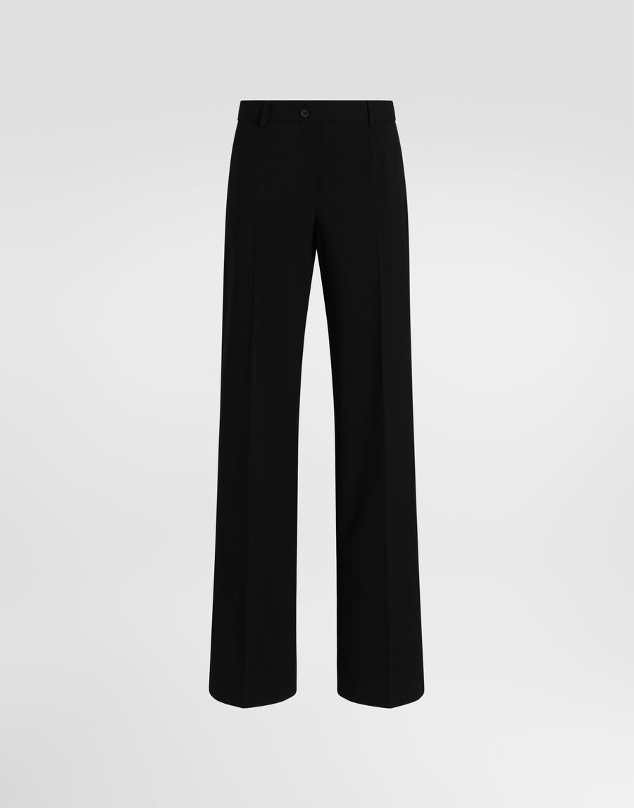 Micro-ribbed trousers