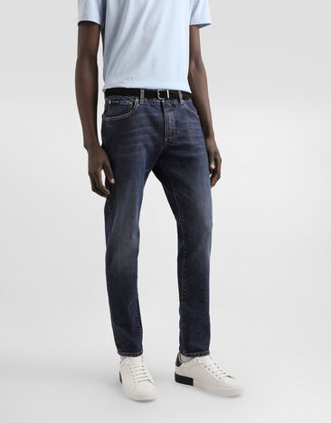 Dolce & Gabbana Slim-fit stretch cotton jeans Multicolor GY07CDG8NI7