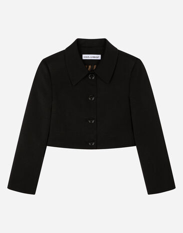 Dolce & Gabbana Single-breasted cropped jacket Imprima L5JC13ISMGV