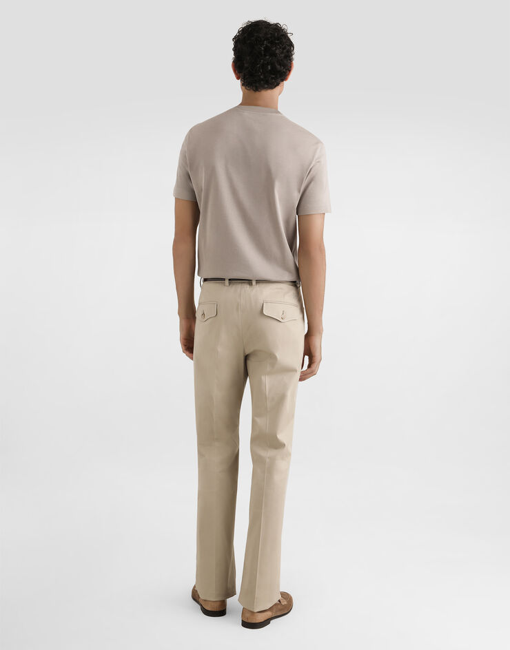 Dolce & Gabbana Cotton gabardine cargo trousers Beige GP13MZFUFNV