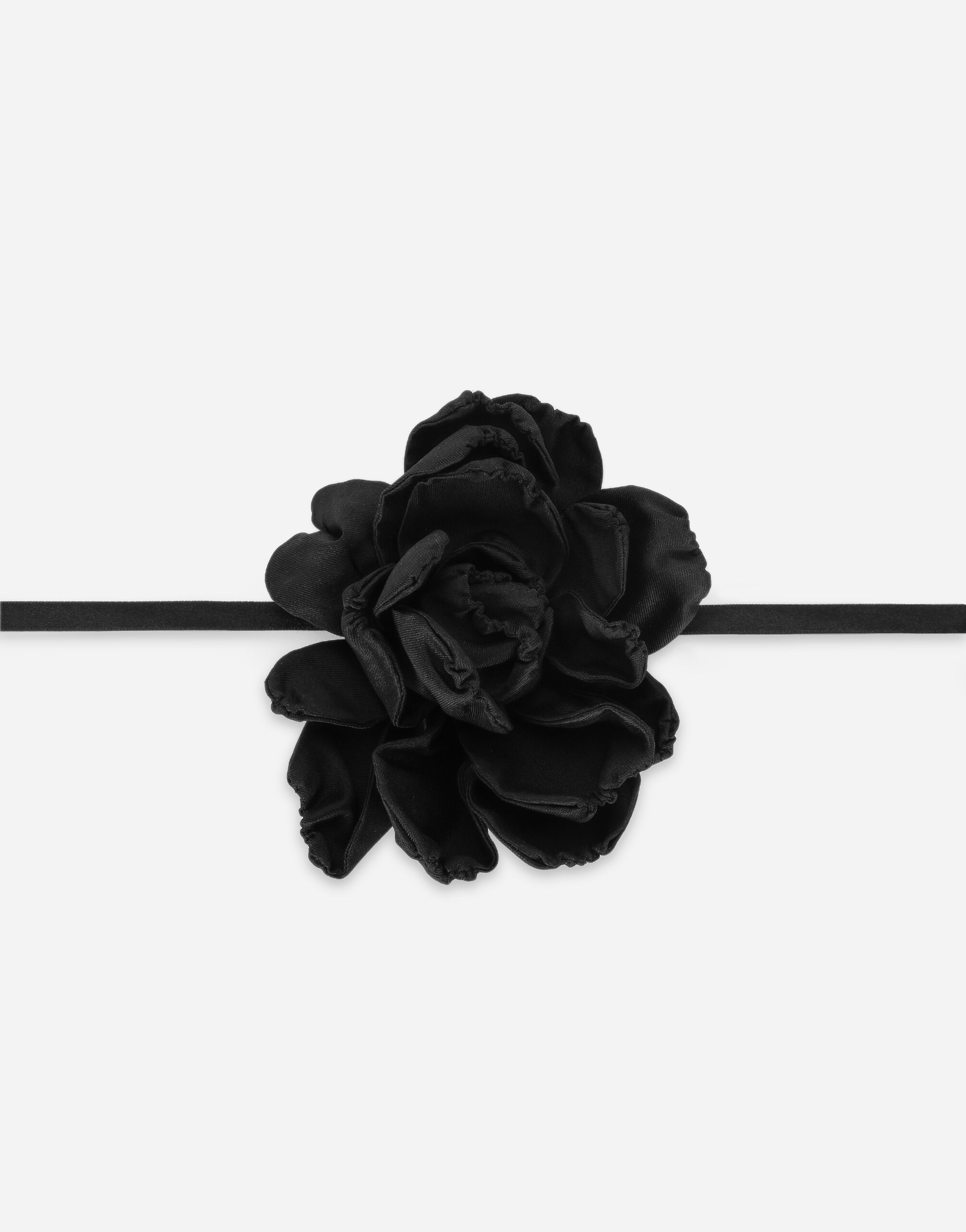 Dolce & Gabbana Choker with floral detailing Black F6DFDTFLSIO