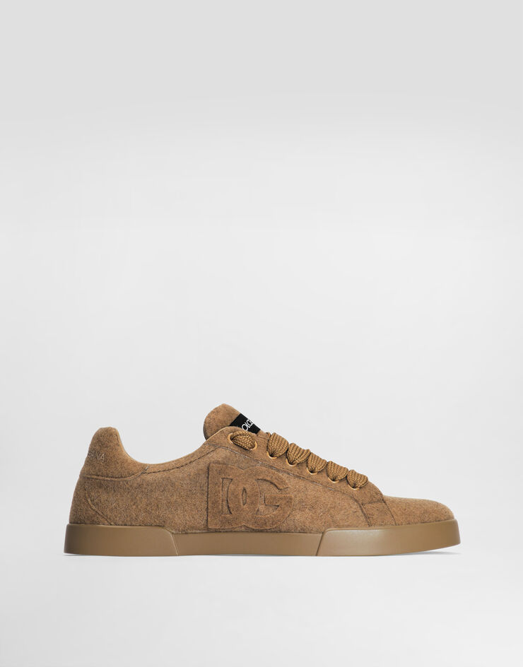 Dolce & Gabbana Portofino wool sneakers Beige CS2459A0978