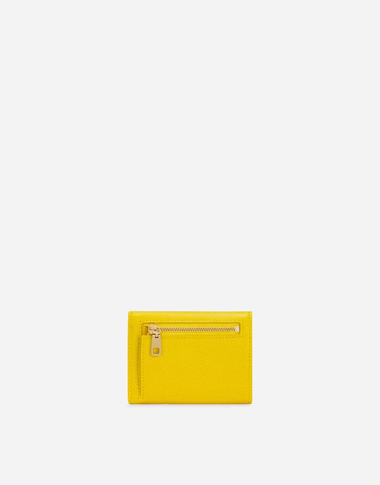 Dolce & Gabbana Dauphine calfskin French-flap wallet Yellow BI0770A1001