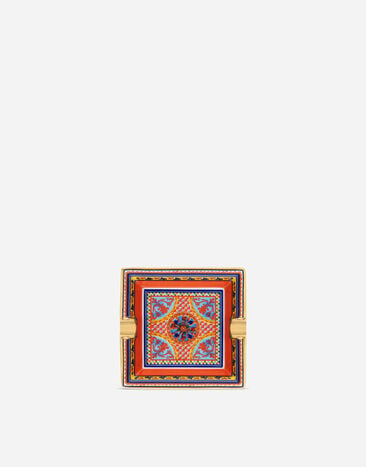 Dolce & Gabbana Aschenbecher aus Porzellan Mehrfarbig TCC087TCAG5