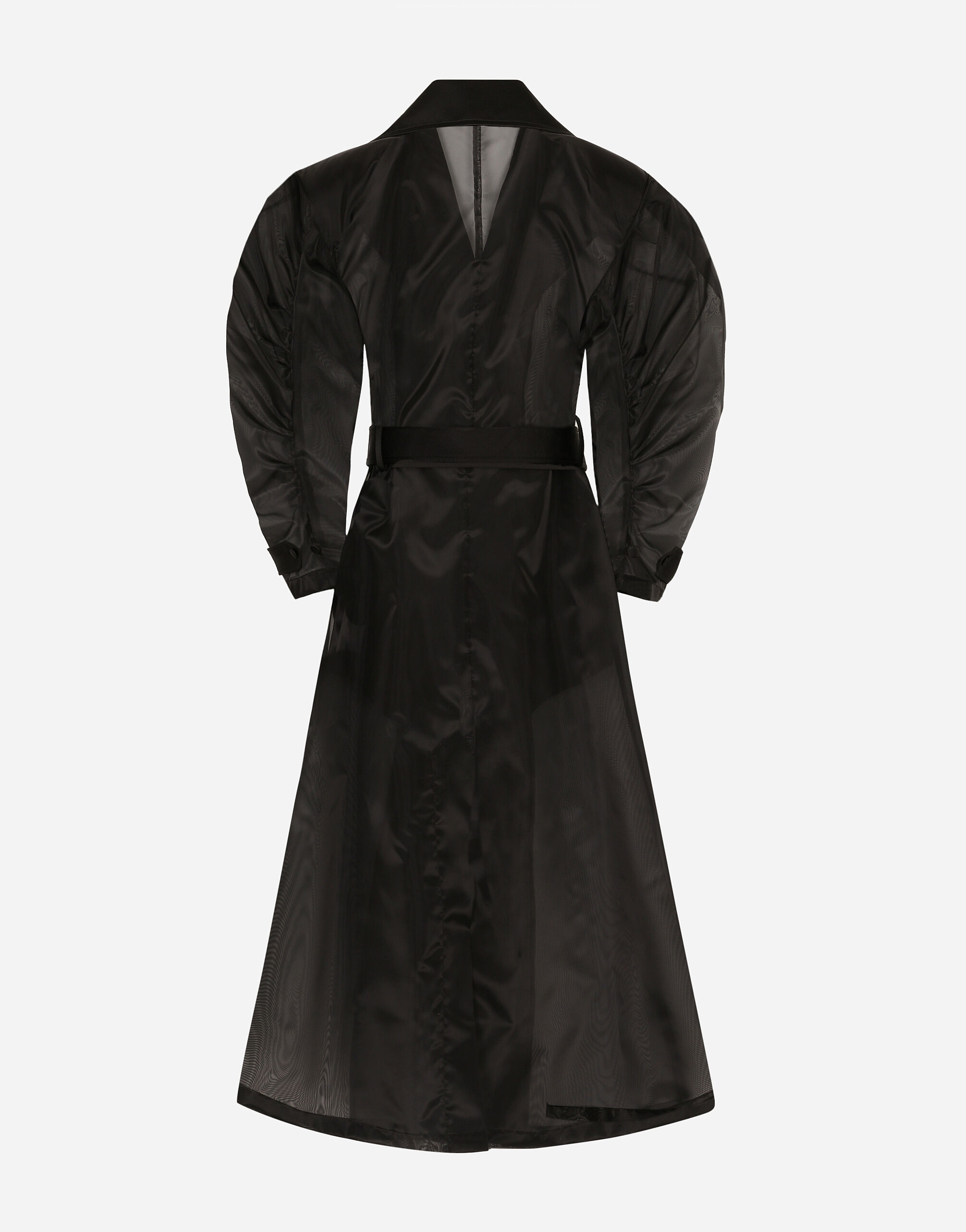 アウターその他 DOLCE & GABBANA Technical organza trench coat Technical organza trench coat with gathered sleeves in Black