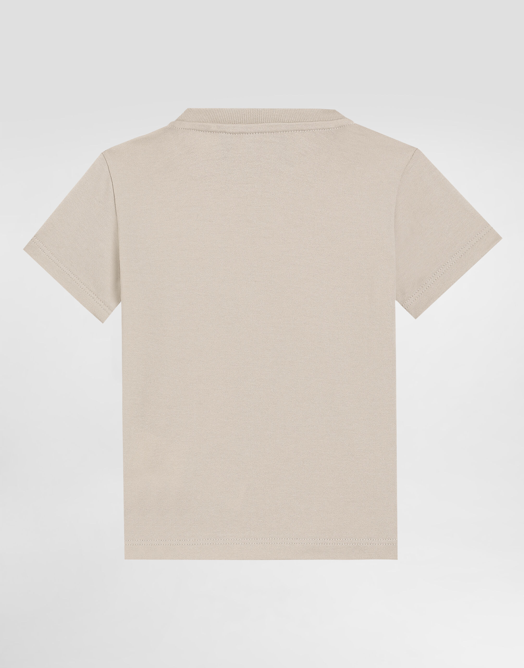 【関税込み】Dolce&Gabbana ベージュ DGロゴプリント Tシャツ Jersey T-shirt with DG logo embroidery in Beige for Boys