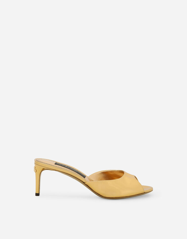 Dolce&Gabbana Mule aus Kalbsleder Gold CR1522AY828