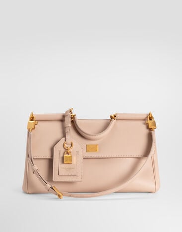 Dolce & Gabbana Medium My Sicily handbag in plongé calfskin Pink BB7782B7321