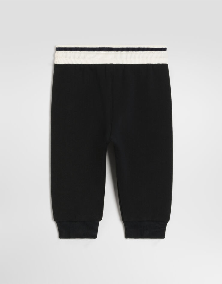 Dolce & Gabbana Fleece sweatpants with logo Blue L1JPIBG7QMX