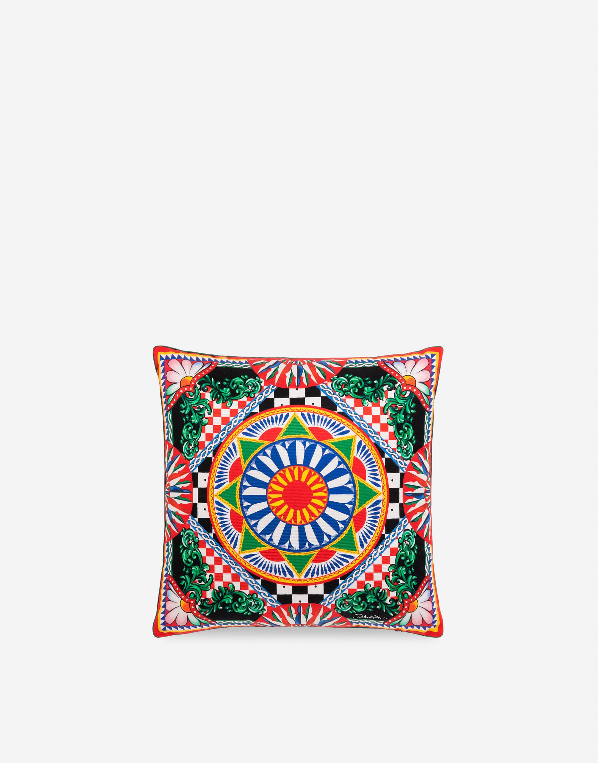 Dolce & Gabbana Silk Twill Cushion small Multicolor TCK003TCAAO