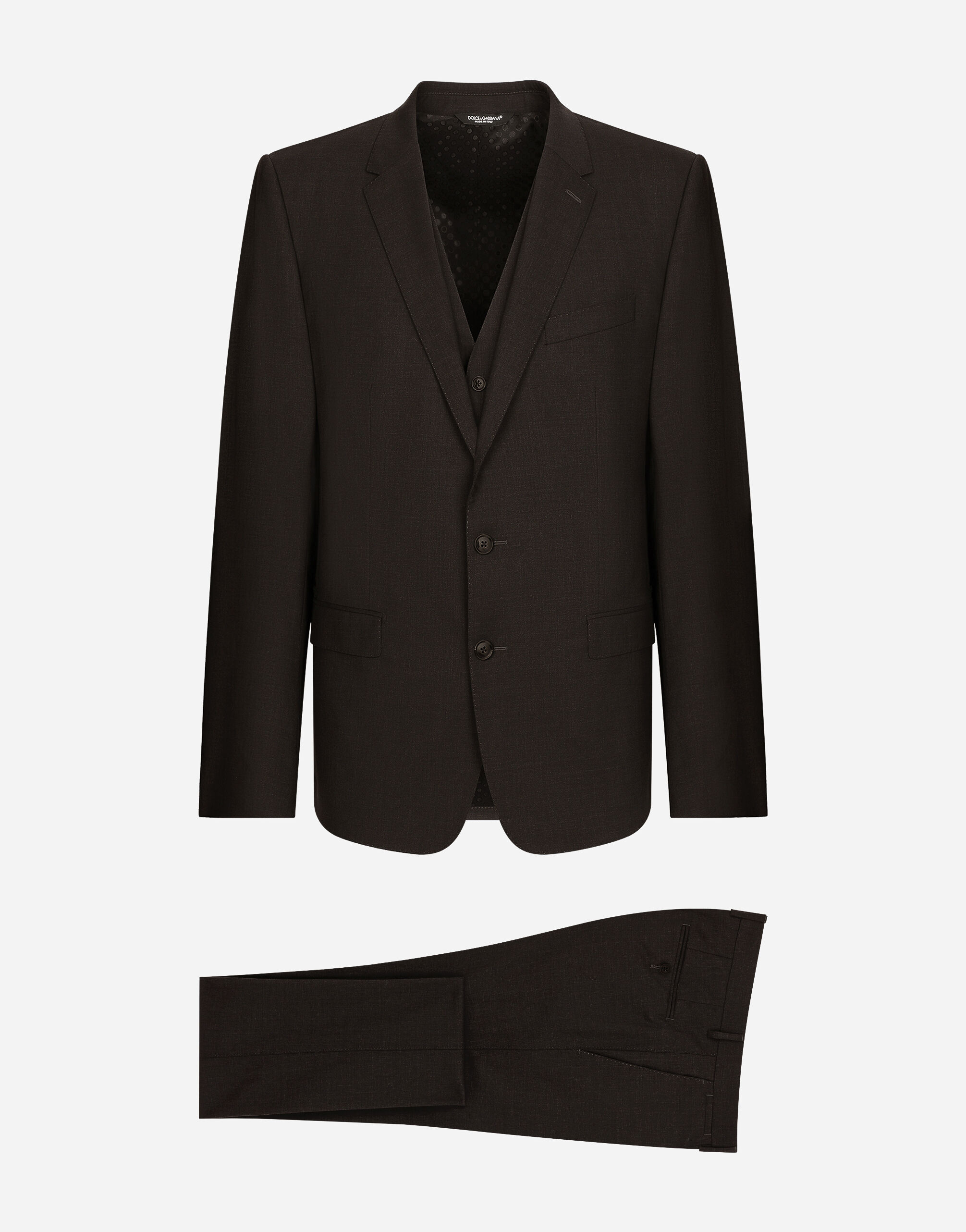 Dolce & Gabbana Stretch wool suit Grey G2NW1TFU4LB