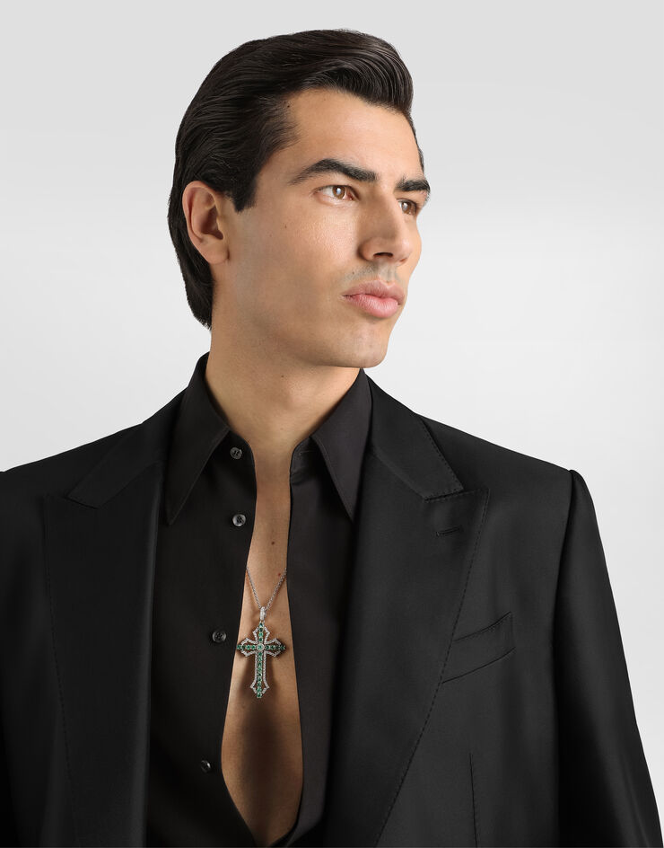 Dolce & Gabbana Sicilia light single-breasted silk twill jacket Dolce & Gabbana Sicilia light single-breasted silk twill jacket Black G2UQ8TFU1XB