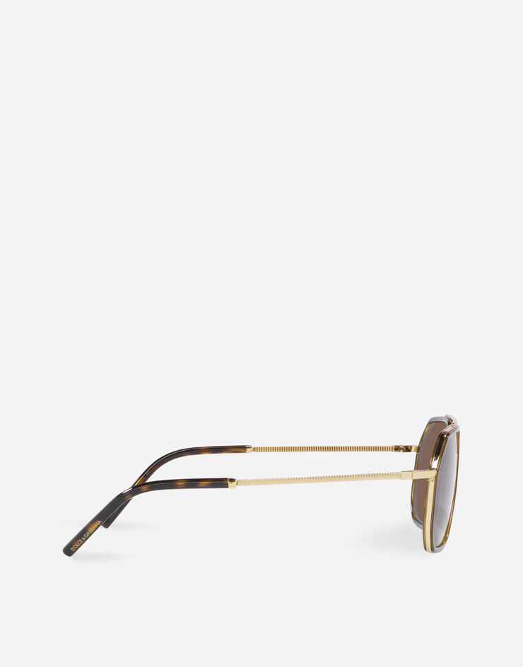 Dolce & Gabbana Gros grain sunglasses Gold and havana VG2285VM273