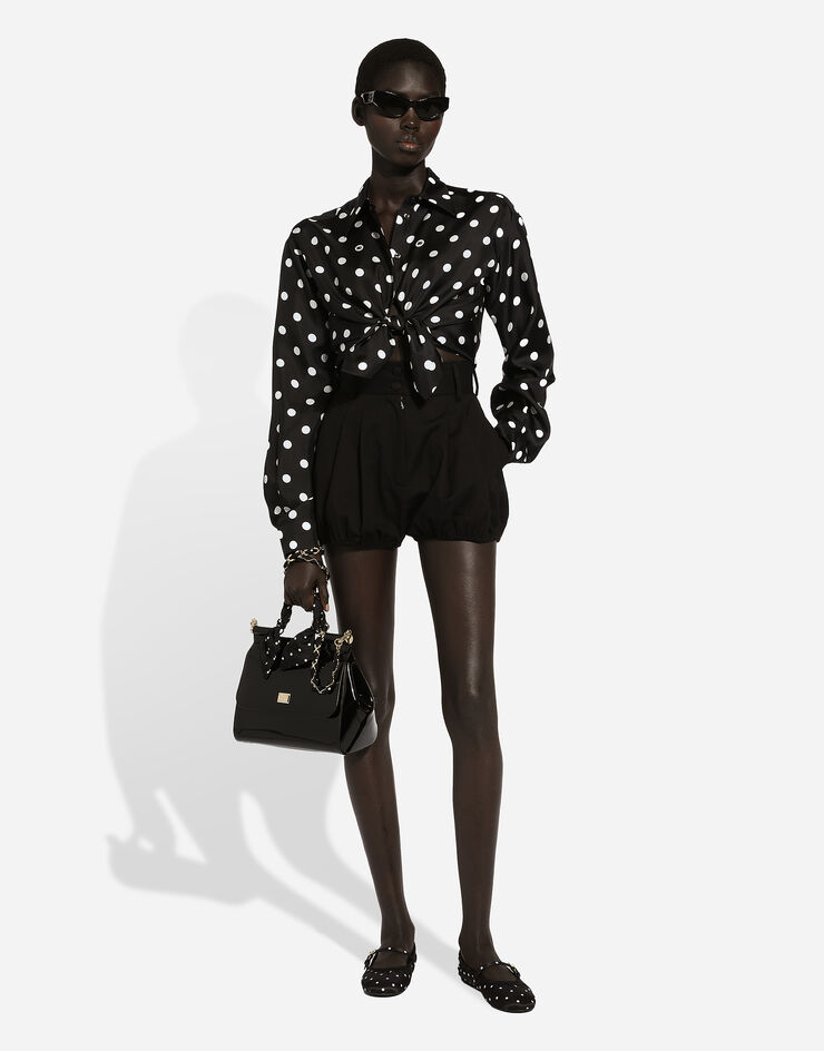 Dolce & Gabbana 棉质灯笼短裤 黑 FTBUQTFUFJR