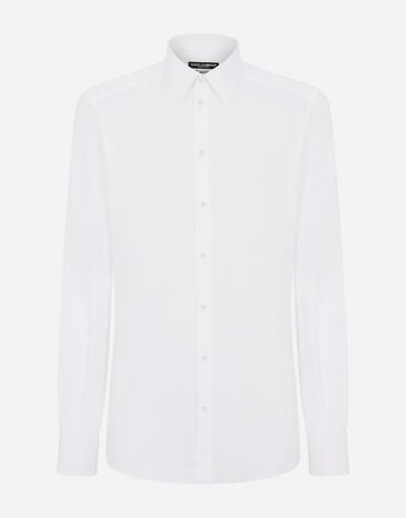 Dolce & Gabbana Striped cotton Martini-fit shirt White G5IF1THI1QC